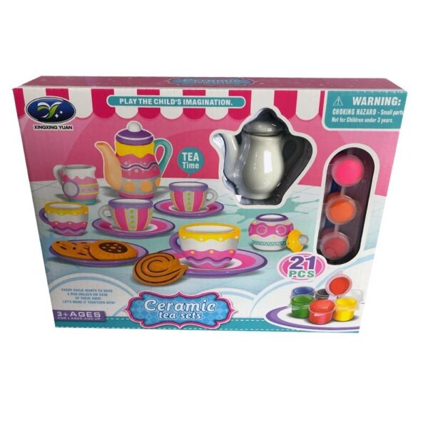 ceramic paint tea set