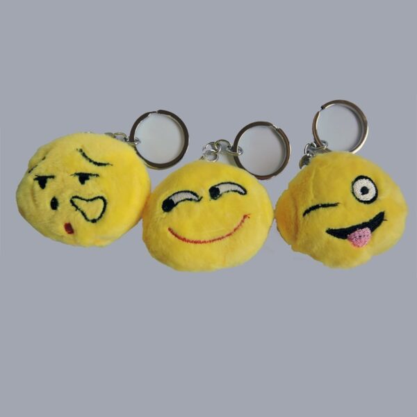 Emoji Fluffy Keyrings