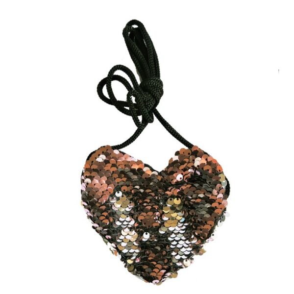 Sequined Heart Bags