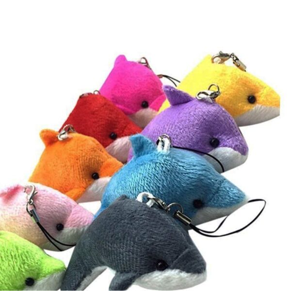 plush dolphin pendant