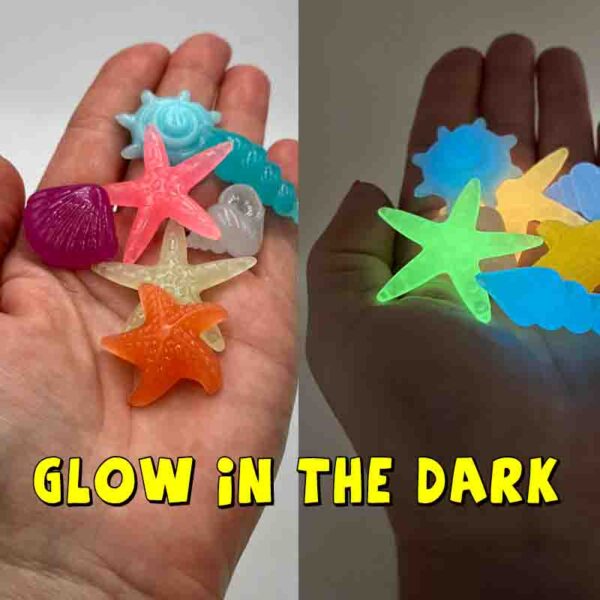 Glow in the Dark Sea Shells & Starfish
