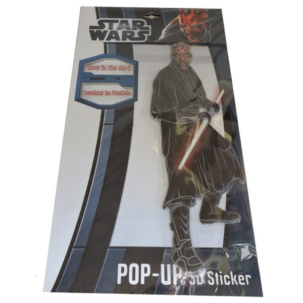 Star Wars 3D Glow in the Dark Pop Up Stickers