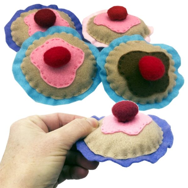 felt food cupcakes