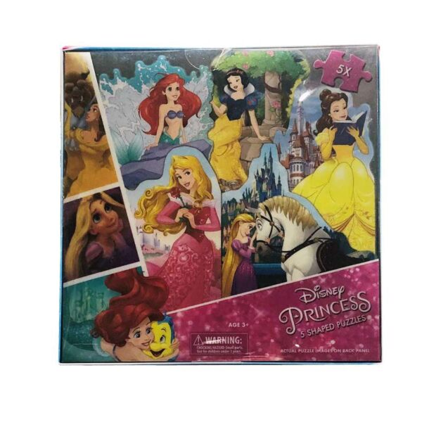 D/PRINCESS 5 SHAPED PUZZLES