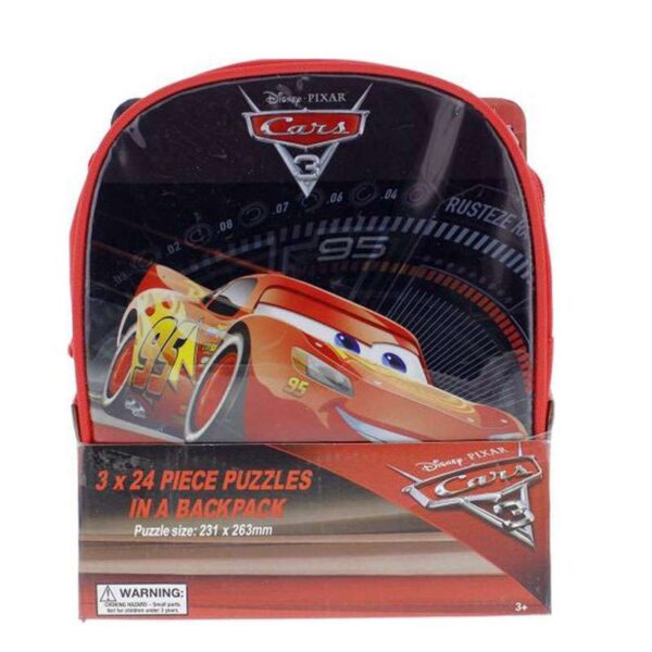 CARS 3 - 3 Puzzles In Backpack