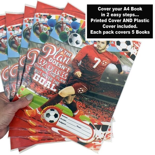 Eezy Assorted A4 Book & Plastic Cover 5pk
