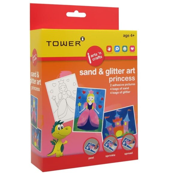 Toby Tower Sand & Glitter Art