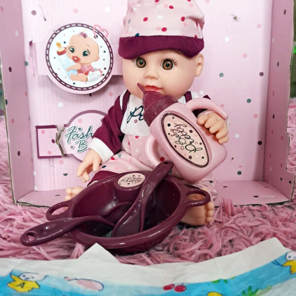 B/O Baby Doll with Feeding Set