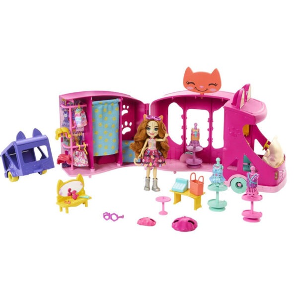 Enchantimals Glam Party Cat Fashion Truck Playset
