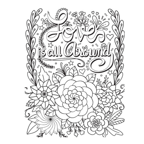 Adult Colouring in Book