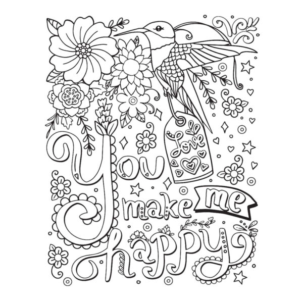 Adult Colouring in Book