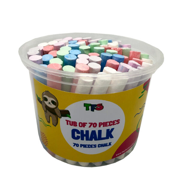 Bulk Tub 70 Pieces of Chalk
