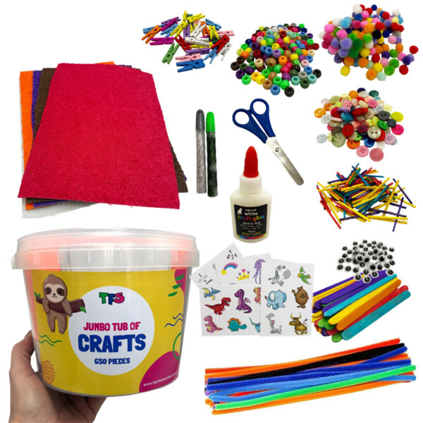 Bulk Bucket of Crafts 650pcs