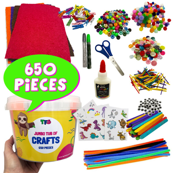 Bulk Bucket of Crafts 650pcs